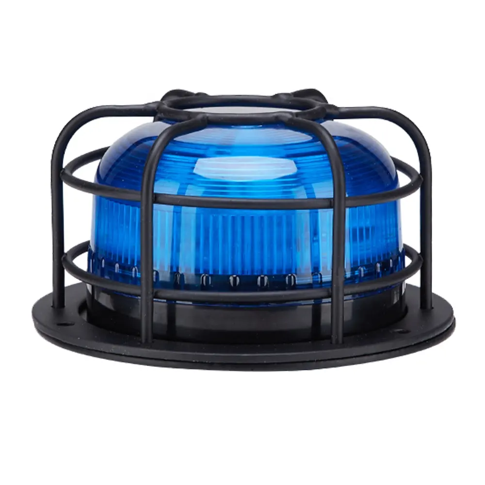 4 W 12 V LED Blue Flash Rotary Beacon Light Auto Car Tractor Heavy Truck Safety Warning Light Led Beacon With Metal Case