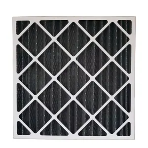Precio de fábrica personalizado panel de alta calidad filtro de aire Marco de cartón filtro de aire G3 sistema HVAC filtro de aire plisado