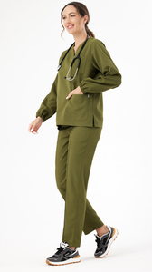 Uniforme médico UltraSoft Serenity Scrubwear Recién llegado Manga larga Usable en otoño e invierno - Product Image 3