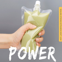 Pochette en plastique de qualité alimentaire de 250ml pour les boissons énergisantes de jus de fruits Sacs à bec de remplissage liquide à haute température pasteurisés pour la bière