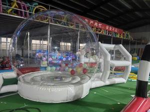 Dôme gonflable en PVC écologique avec plateforme de saut, ballons transparents, tente dôme de <span class=keywords><strong>3</strong></span> m de diamètre, matelas pneumatique pour enfants - Product Image 2