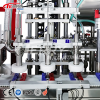 Máquina Automática de Llenado y Tapado de 6 Cabezales para Línea de Producción de Botellas de Cosméticos, Líquidos, Cremas, Lociones y Sueros, Equipo Industrial