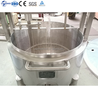 Cuve à fromage à pâte molle à capacité personnalisable, chauffage à la vapeur ou électrique, pour usine laitière