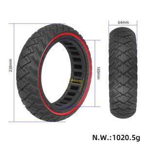 Pneu solide tout-terrain Ulip 60/65-6.9 avec cercle rouge pour trottinette électrique Segway Ninebot Max G2 G65 - Product Image 2