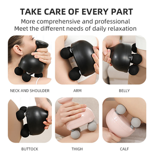 TAHATH มินิแบบพกพา 6 สปีดปืนนวดไร้สายรีโมทคอนโทรลไร้สาย 4 หัว 1500mAh แบตเตอรี่การนวดบำบัดแบบไมโอฟาสเชียล - Product Image 6