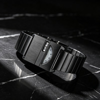 Montre unisexe Pintime Vintage Rétro Unique Y2K, bracelet carré en acier inoxydable, étanche, à quartz