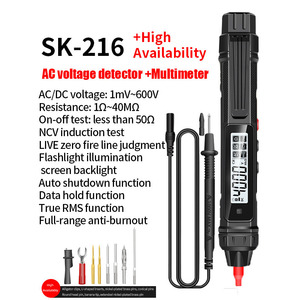 SK-216 Smart Sensing Voltmeter Digital Multimeter Hochpräziser Spannungs <span class=keywords><strong>tester</strong></span> <span class=keywords><strong>2</strong></span> in 1 4000 Zählungen Batterie entfernen - Product Image 4