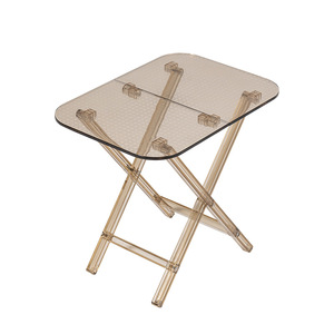 Tavolino Laterale Pieghevole in <span class=keywords><strong>Plastica</strong></span> PC <span class=keywords><strong>Trasparente</strong></span> a Rete Creativa per Piccoli Appartamenti, Angolo del Divano e Arredamento Casa - Product Image 1