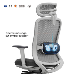 Silla de Oficina Ergonómica Eléctrica de Masaje de Calidad Premium al por Mayor con Respaldo de Malla - Sillas de Oficina - Mobiliario de Oficina - Product Image 1