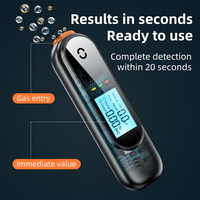 Analyseur LCD Testeur d'alcoolémie numérique Alcootest Inhalateur Alcoomètre Détecteur d'alcool numérique portable Sécurité automobile
