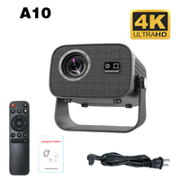 Mini-projecteur A10 pas cher d'usine, projecteur vidéo numérique 720P avec double Wi-Fi, Android 11, projecteur LCD, lecteur multimédia pour cinéma maison