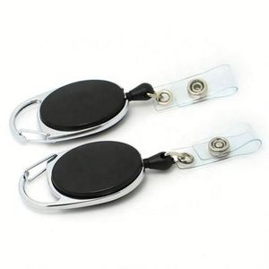 Porte-cartes de visite et porte-badges rétractables en plastique de haute qualité, personnalisables avec logo, 3 en 1 - Product Image 6