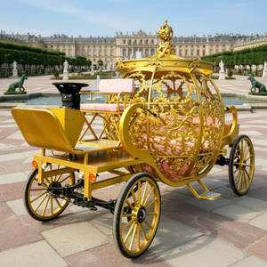 Chariot de mariage en forme de citrouille de haute qualité pour photos, excursions panoramiques, défilés de festivals et usage commercial, <span class=keywords><strong>prix</strong></span> abordable sur mesure - Product Image 4