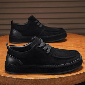 Chaussures pour hommes M0901 – Nouveauté Automne/Hiver 2025 – Baskets noires polyvalentes et tendance à enfiler pour le travail – Mocassins de sport décontractés pour hommes - Product Image 1