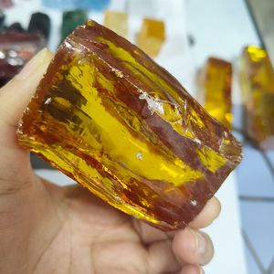 วัสดุเซอร์โคเนียสังเคราะห์แบบไม่เจียระไน สีเหลืองทอง หินดิบ CZ สำหรับทำอัญมณีแบบเม็ดเดี่ยว - Product Image 5