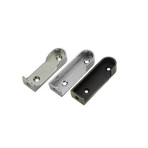 Vente directe usine : Supports de <span class=keywords><strong>tringle</strong></span> à vêtements en alliage de zinc chromé, épaissis, à fixation dissimulée, pour tringles solides, quincaillerie - Product Image 5