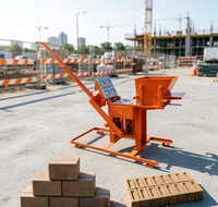 Machine à fabriquer des briques portable de 4,8 kW avec action rapide en 35 secondes pour les matériaux de construction dans les zones éloignées
