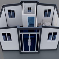 Maison conteneur extensible 20/40 pieds, logement secondaire, cabane de glamping