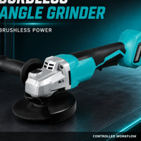 Meuleuse d'angle sans fil Qinyuan LCG777-7, 21V, 125mm, 5 pouces, machine à découper