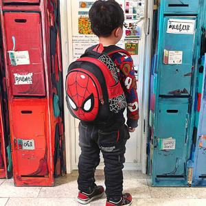 2025 nuovo Spider-Man simpatico cartone animato piccolo sacchetto di scuola per bambini ragazzi della scuola materna ragazze stampa animali di prima elementare - Product Image 3