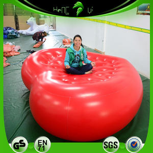लाल दिल के आकार Inflatable गद्दे तैराकी के लिए यात्रा - Product Image 6