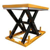 Platform Lift Gunting Tetap 2 Ton, Pengangkat Gunting Hidrolik Stasioner Untuk Dermaga Pemuatan