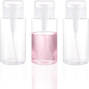 60ml 80ml 100ml 120ml 150ml <b>200ml</b> 300ml 500ml for PET Plastic Press Pump Cosmetic <b>Bottle</b> Nail Polish Remover Screen Printing - Product Image 1