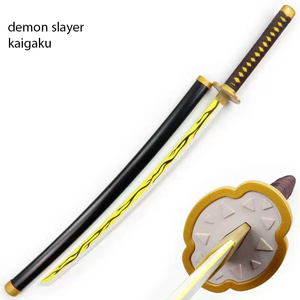 Demon Slayer <span class=keywords><strong>Kaigaku</strong></span> Nichirin Cosplay Katana con hoja de bambú o nailon flexible ZK002 - Product Image 1