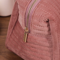 Pochette Personnalisée en Tissu, Trousse de Maquillage de Voyage Mini avec Logo Personnalisé pour Articles Cosmétiques Professionnels