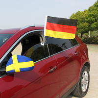 Fenêtre de drapeau de voiture personnalisée en usine, Canada, pays-bas, allemagne, qatar, Sri Lanka, russie