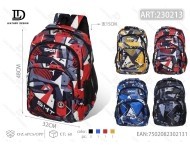 Zaino da uomo in poliestere 20-39L, resistente all'acqua, con scomparto per laptop, stile casual, con spallacci. - Product Image 1