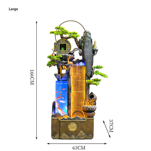 L'aquarium de fontaine Feng Shui et la conception durable en résine de lumière LED sont idéaux pour les centres de santé de l'espace intérieur - Product Image 5
