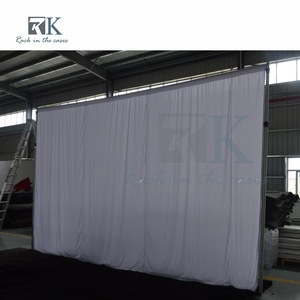 Easy install Pipe Kit and Drape Aluminum <b>Standing</b> Curtain System Wedding <b>Backdrop</b> Trade Show Photo Booth - Product Image 2
