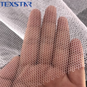 <span class=keywords><strong>Prix</strong></span> d'usine Tissu maille tricotée hexagonale souple et résistante pour robes de mariée, robes de bal et jupes - Product Image 5