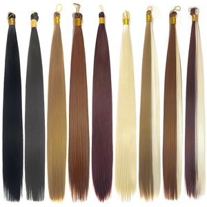 Wholesale French <strong>Curly</strong> Wave Synthetic Braids Pre Stretched Braiding Hair Prestretched Synthetic Crochet Braid Hair <strong>Attachment</strong> - Product Image 2
