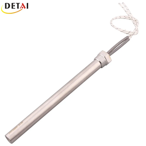 Élément chauffant de tige chaude cylindrique de réchauffeur de cartouche d'immersion 1/2 "fil 220V 1KW en stock - Product Image 2