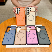 Coque de téléphone portable magnétique double couleur mate givrée populaire pour Samsung Galaxy S26 S25 S24 Ultra Plus
