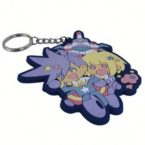 PVC Custom Logo 2d Soft Pvc <b>Plastic</b> Keychain Metal Gift Anime Rubber <b>Key</b> Chain 3D Silicone Rubber <b>Key</b> <b>Ring</b> Rubber Pvc Keychain - Product Image 2
