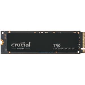Crucial T700 2TB Gen5 NVMe M.2 SSD, vitesse 7300 Mo/s, interne pour ordinateur portable, idéal pour le gaming, le montage vidéo et la conception graphique, nouveau disque SSD interne en plastique - Product Image 1