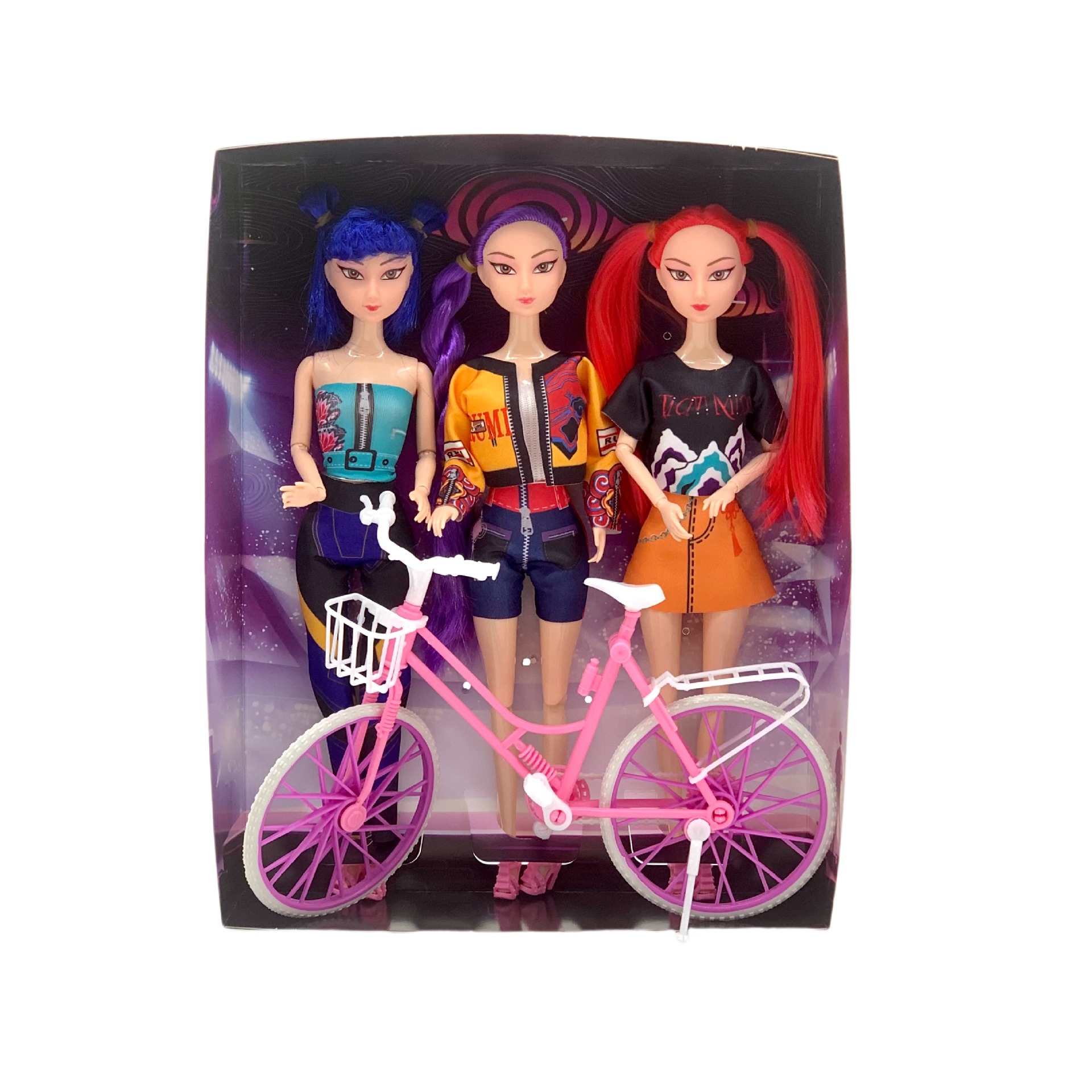 F 3pcs(package box Loose flat)