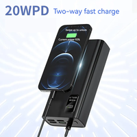 Portable grande capacité 4USB type-c sortie 30000mah PowerBank affichage LED USB C PD 22.5W batterie externe de charge rapide 30000mAh
