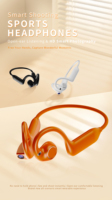 Écouteurs Sportifs à Conduction Aérienne Intelligents E900 avec Indicateur LED, Traduction IA ENC 5.4, Double Micro, Étanchéité IPX5, 220 mAh