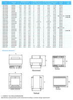 Transformateur à micro-ondes haute fréquence à retour de charge série ER35 à noyau en ferrite certifié RoHS/ISO9001 pour applications sur cartes de circuits imprimés