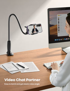 <span class=keywords><strong>ที่</strong></span>วางโทรศัพท์แบบคอห่าน Lamicall STGP01 ทำจากอะลูมิเนียม แข็งแรง ใช้ได้กับเตียง โต๊ะ หัวเตียง หมุนได้ 360 องศา ขาตั้งแบบยืดหยุ่น พร้อมที่หนีบพลาสติก สำหรับโทรศัพท์ขนาด 4-7 นิ้ว - Product Image 4