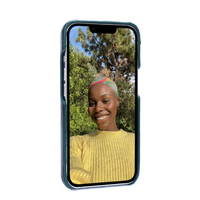 Étui de téléphone en cuir de luxe, texture crocodile, étui de téléphone tendance, vert émeraude, coque de téléphone pour iPhone, antichoc