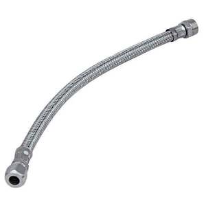 Manguera flexible de acero inoxidable con bicono macho 50cm 1/2 X bicono 10 para torneado de herramientas - Product Image 1