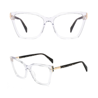 En stock, lunettes optiques en acétate haut de gamme, montures de lunettes durables à monture intégrale, livraison rapide pour un usage quotidien