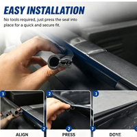 Bandes d'étanchéité de porte en caoutchouc EPDM, anti-poussière, réduction du bruit, isolation phonique, joint d'étanchéité flexible pour pick-up, ajustement universel