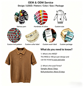 <span class=keywords><strong>Maglione</strong></span> <span class=keywords><strong>Polo</strong></span> di Lusso in Cotone per Uomo, T-shirt Lavorata a Maglia con Righe Verticali Vintage, Estetica Old Money, Vestibilità Slim, Traspirante, Top da Golf - Product Image 4