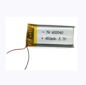 450mah 602040 <span class=keywords><strong>3</strong></span>.7v yüksek kapasiteli boyutu şarj edilebilir küçük lityum polimer iyon pil hücresi paketi - Product Image 4